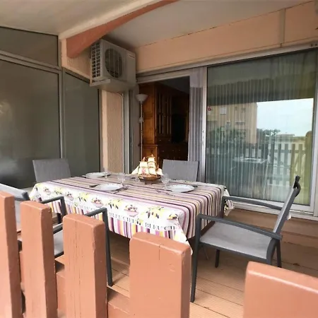 T2 - 4 Pers, A 150m, Wifi, Parking Prive, Terrasse, Plancha - Fr-1-81-258 Le Barcares